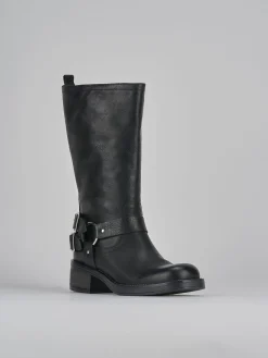 Clearance Stivali tacco 4cm pelle Donna Stivali Tacco Basso