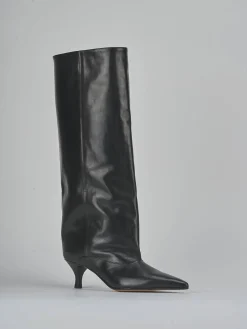 Clearance Stivali tacco 5cm pelle Donna Stivali Tacco Alto