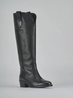 Hot Stivali tacco 4cm pelle Donna Stivali Tacco Basso