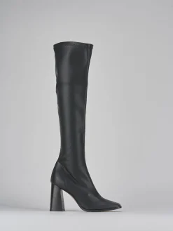 Stivali tacco 9cm pelle Donna Stivali Tacco Alto