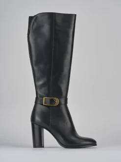 Stivali tacco 8cm pelle Donna Stivali Tacco Alto