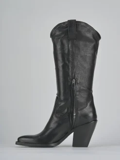 New Stivali tacco 7cm pelle Donna Stivali Tacco Alto