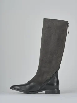 New Stivali tacco 2cm pelle Donna Stivali Tacco Basso