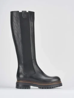 Sale Stivali tacco 2cm pelle Donna Stivali Tacco Basso