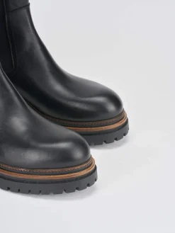 Sale Stivali tacco 2cm pelle Donna Stivali Tacco Basso