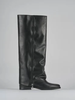 Discount Stivali tacco 2cm pelle Donna Stivali Tacco Basso