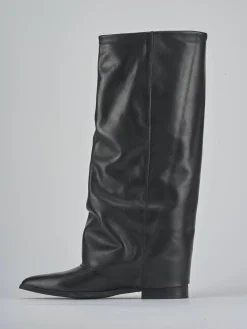 Discount Stivali tacco 2cm pelle Donna Stivali Tacco Basso