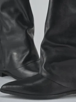 Discount Stivali tacco 2cm pelle Donna Stivali Tacco Basso