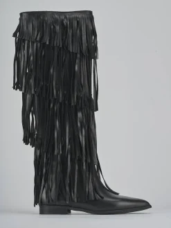 Online Stivali tacco 2cm pelle Donna Stivali Tacco Basso