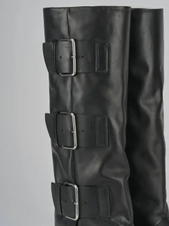 Stivali tacco 2cm pelle Donna Stivali Tacco Basso