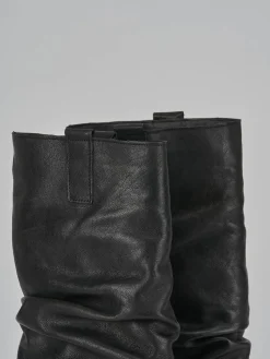 Sale Stivali tacco 8cm pelle Donna Stivali Tacco Alto