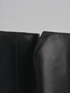 Online Stivali tacco 2cm pelle Donna Stivali Tacco Basso