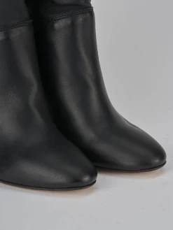 Stivali tacco 8cm pelle Donna Stivali Tacco Alto