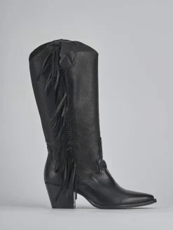 Stivali tacco 6cm pelle Donna Stivali Tacco Alto