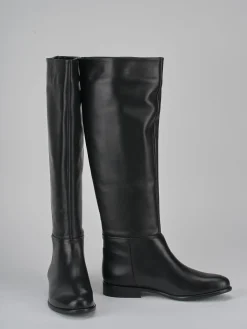 New Stivali tacco 2cm pelle Donna Stivali Tacco Basso