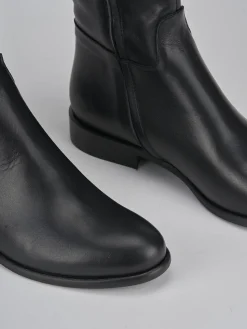 Hot Stivali tacco 2cm pelle Donna Stivali Tacco Basso