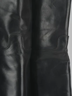 Discount Stivali tacco 3cm pelle Donna Stivali Tacco Basso