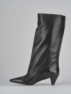 Stivali tacco 5cm pelle Donna Stivali Tacco Alto