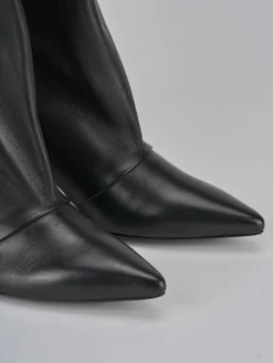 Stivali tacco 5cm pelle Donna Stivali Tacco Alto