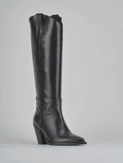 Sale Stivali tacco 8cm pelle Donna Stivali Tacco Alto