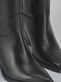 Sale Stivali tacco 8cm pelle Donna Stivali Tacco Alto