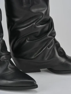 Discount Stivali tacco 5cm pelle Donna Stivali Tacco Alto