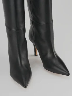 Sale Stivali tacco 9cm pelle Donna Stivali Tacco Alto