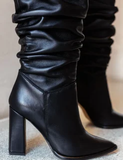 Hot Stivali tacco 9cm pelle Donna Stivali Tacco Alto