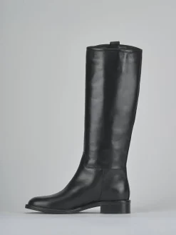 Outlet Stivali tacco 3cm pelle Donna Stivali Tacco Basso