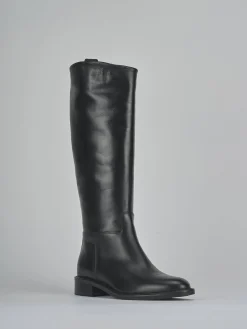 Outlet Stivali tacco 3cm pelle Donna Stivali Tacco Basso