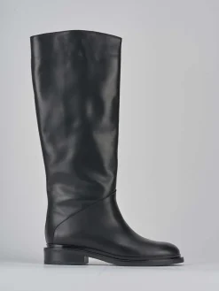 Clearance Stivali tacco 2cm pelle Donna Stivali Tacco Basso