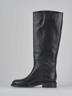 Clearance Stivali tacco 2cm pelle Donna Stivali Tacco Basso