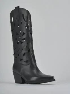 Stivali tacco 6cm pelle Donna Stivali Tacco Alto