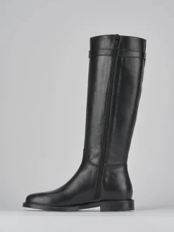 Stivali tacco 2cm pelle Donna Stivali Tacco Basso