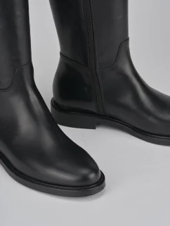 Stivali tacco 2cm pelle Donna Stivali Tacco Basso