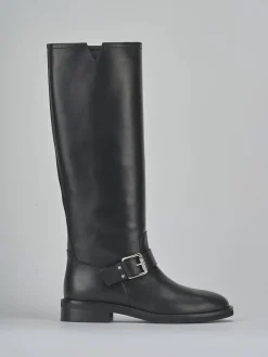 Online Stivali tacco 2cm pelle Donna Stivali Tacco Basso