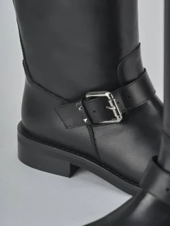 Online Stivali tacco 2cm pelle Donna Stivali Tacco Basso