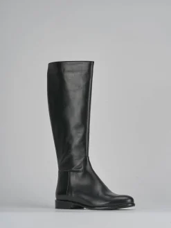 New Stivali tacco 2cm pelle Donna Stivali Tacco Basso