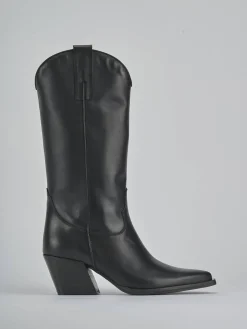 Hot Stivali tacco 6cm pelle Donna Stivali Tacco Alto