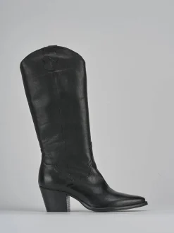 Stivali tacco 7cm pelle Donna Stivali Tacco Alto