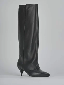 New Stivali tacco 5cm pelle Donna Stivali Tacco Alto