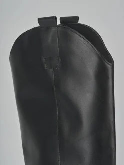 Clearance Stivali tacco 4cm pelle Donna Stivali Tacco Basso