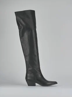 Discount Stivali tacco 4cm pelle Donna Stivali Tacco Basso