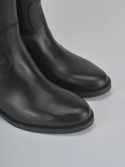 Sale Stivali tacco 2cm pelle Donna Stivali Tacco Basso