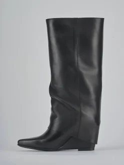 Online Stivali tacco 4cm pelle Donna Stivali Tacco Basso