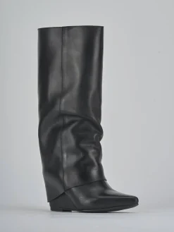 Online Stivali tacco 4cm pelle Donna Stivali Tacco Basso