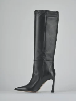 Discount Stivali tacco 9cm pelle Donna Stivali Tacco Alto