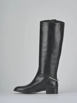 New Stivali tacco 3cm pelle Donna Stivali Tacco Basso