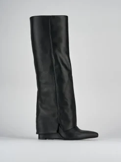 Hot Stivali tacco 5cm pelle Donna Stivali Tacco Alto