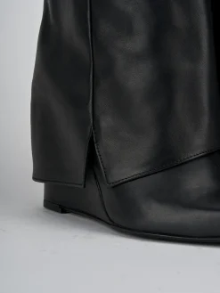 Hot Stivali tacco 5cm pelle Donna Stivali Tacco Alto